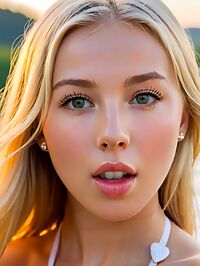 Faith Lee a 20 year old Latvian woman with long dishwater blonde hair and pasties